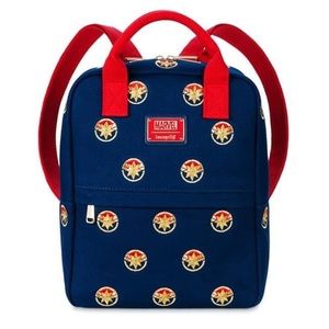 Loungefly Captain Marvel Canvas Backpack NWT